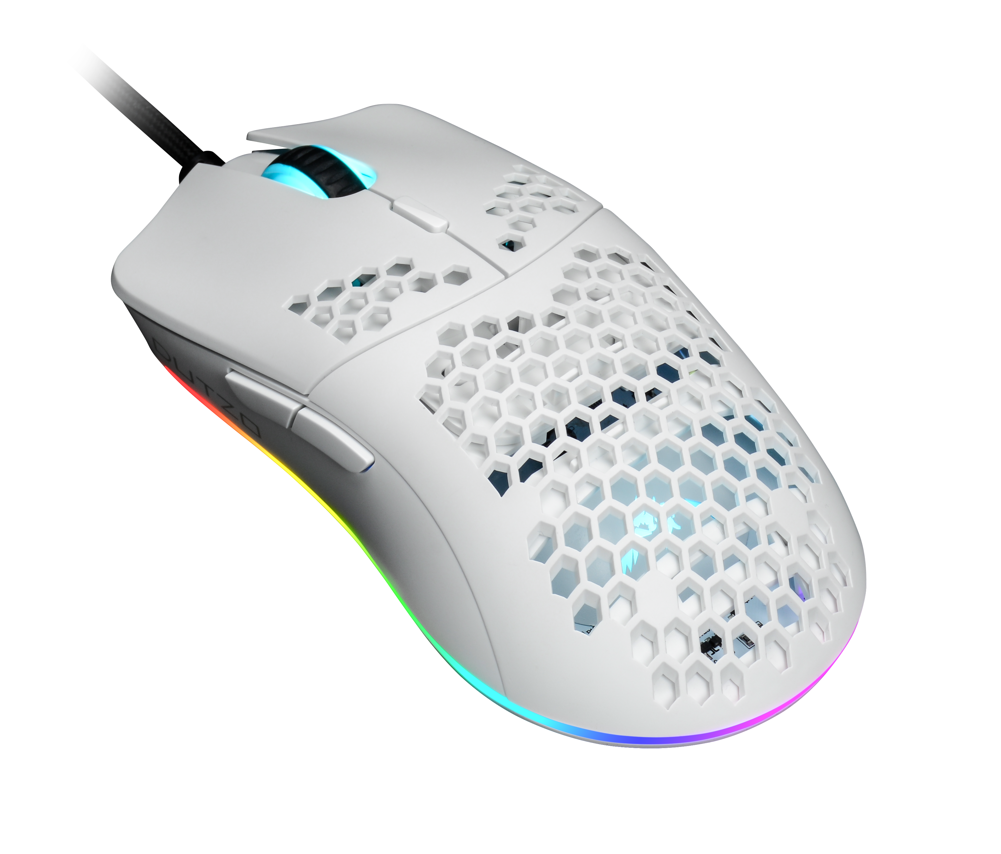 DUTZO Keiryo RGB - Matt White - Gaming Mouse