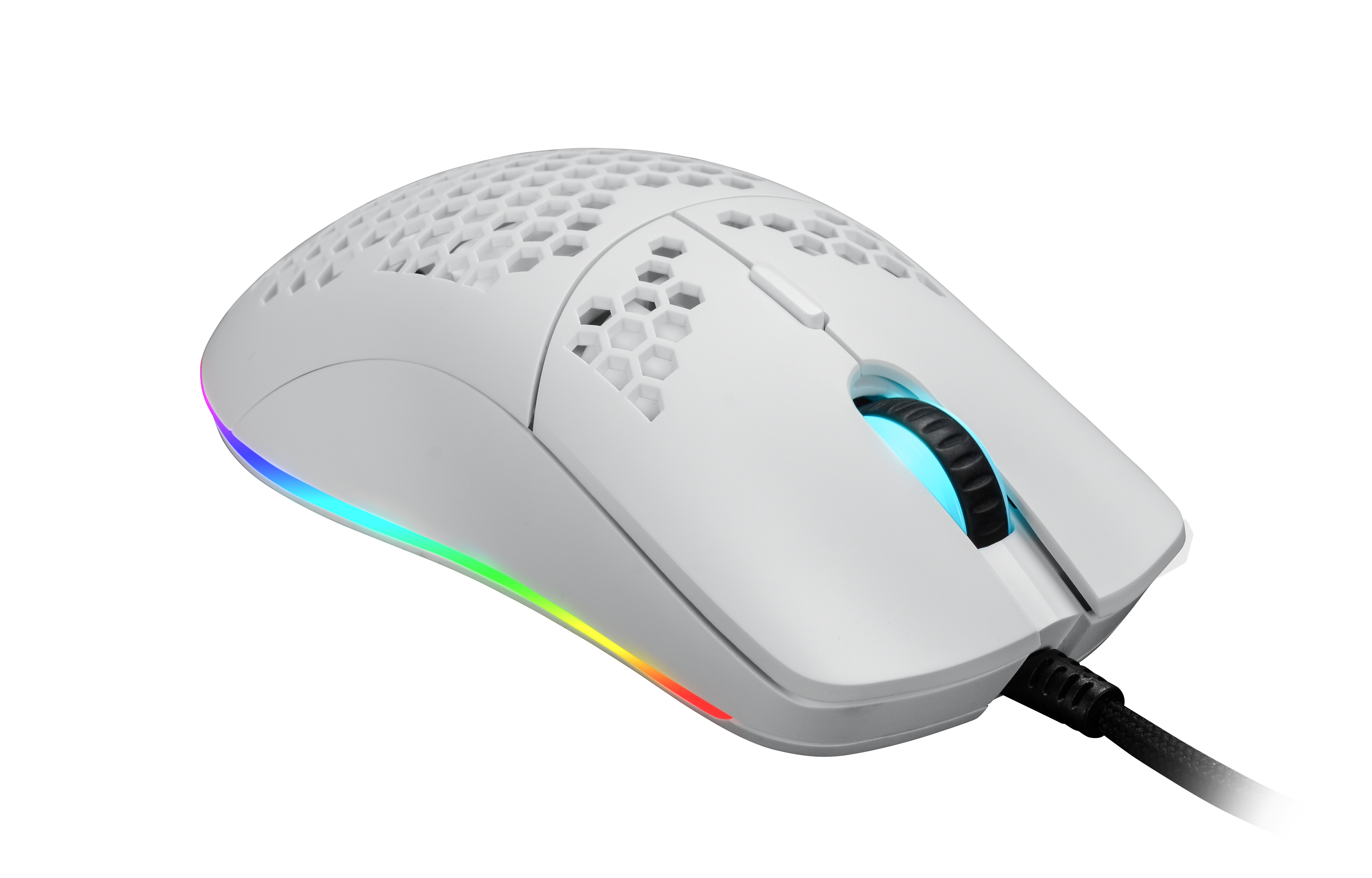 DUTZO Keiryo RGB - Matt White - Gaming Mouse